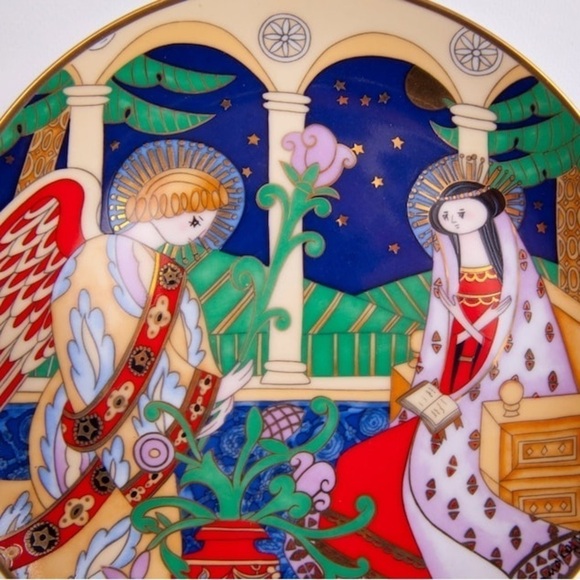 Faberge The Annunciation Plate Franklin Mint 8 Inches - Picture 2 of 3
